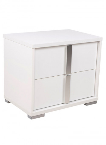 Picasso 2-Drawer Nightstand White