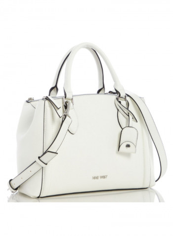 Stylish And Durable Colby Satchel Bag White