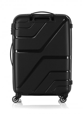 Upland Hard Medium Luggage Trolley Bag Black