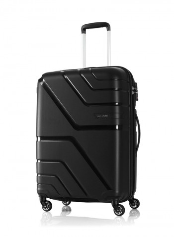 Upland Hard Medium Luggage Trolley Bag Black