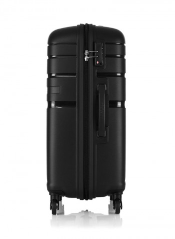 Upland Hard Medium Luggage Trolley Bag Black