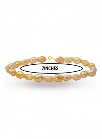 10 Karat Gold With Pearls Luxury Pet Collar Bracelet
