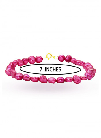 18 Karat Gold With Pearls Luxury Pet Collar Bracelet