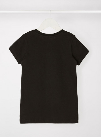 Kids/Teen Organic Cotton T-Shirt Dress Black