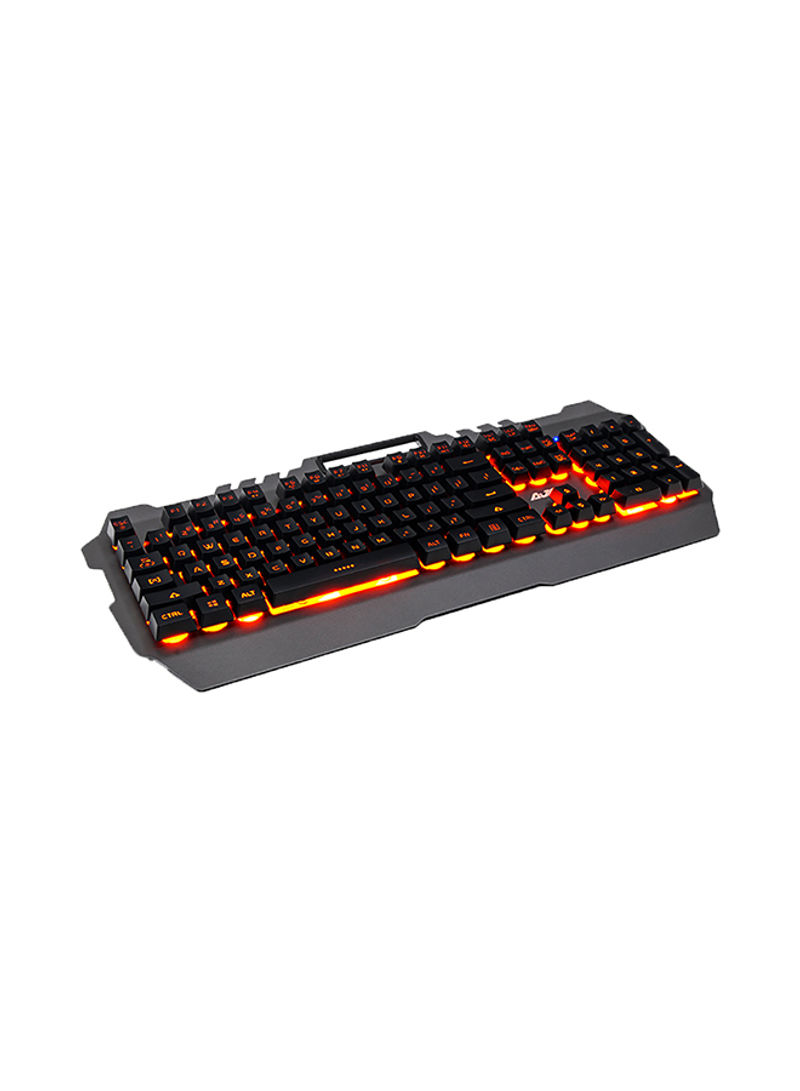 Wired Keyboard With Mouse Set Black