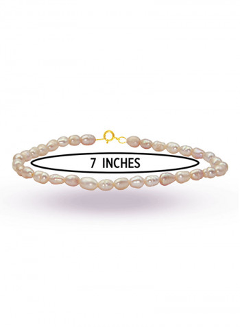 10 Karat Gold With Pearls Luxury Pet Collar Bracelet
