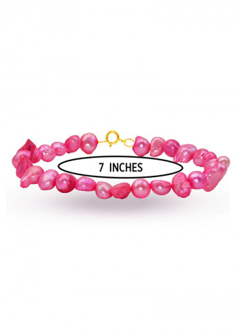 18 Karat Gold With Pearls Luxury Pet Collar Bracelet