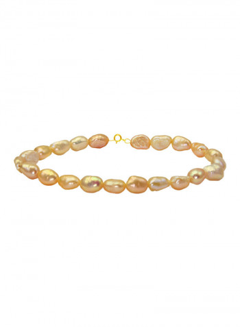 18 Karat Gold With Pearls Luxury Pet Collar Bracelet