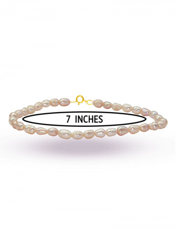 18 Karat Gold With Pearls Luxury Pet Collar Bracelet