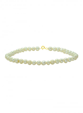 18 Karat Gold With Pearls Luxury Pet Collar Bracelet