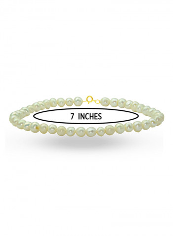 18 Karat Gold With Pearls Luxury Pet Collar Bracelet