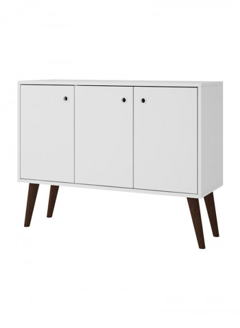 3-Door Multi Utility Cabinet White/Brown