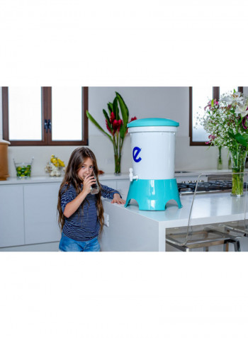 Affordable All-Natural Water Filter White/Blue