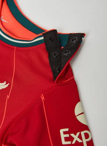 Baby/Kids Liverpool F.C 21/22 Home Football Kit أحمر