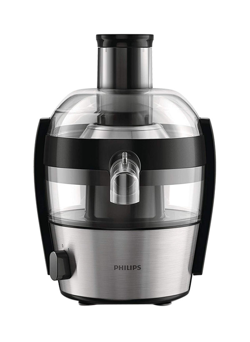 Viva Collection Electric Juicer 500W 1.5 l HR1836/00 Silver/Black/Clear