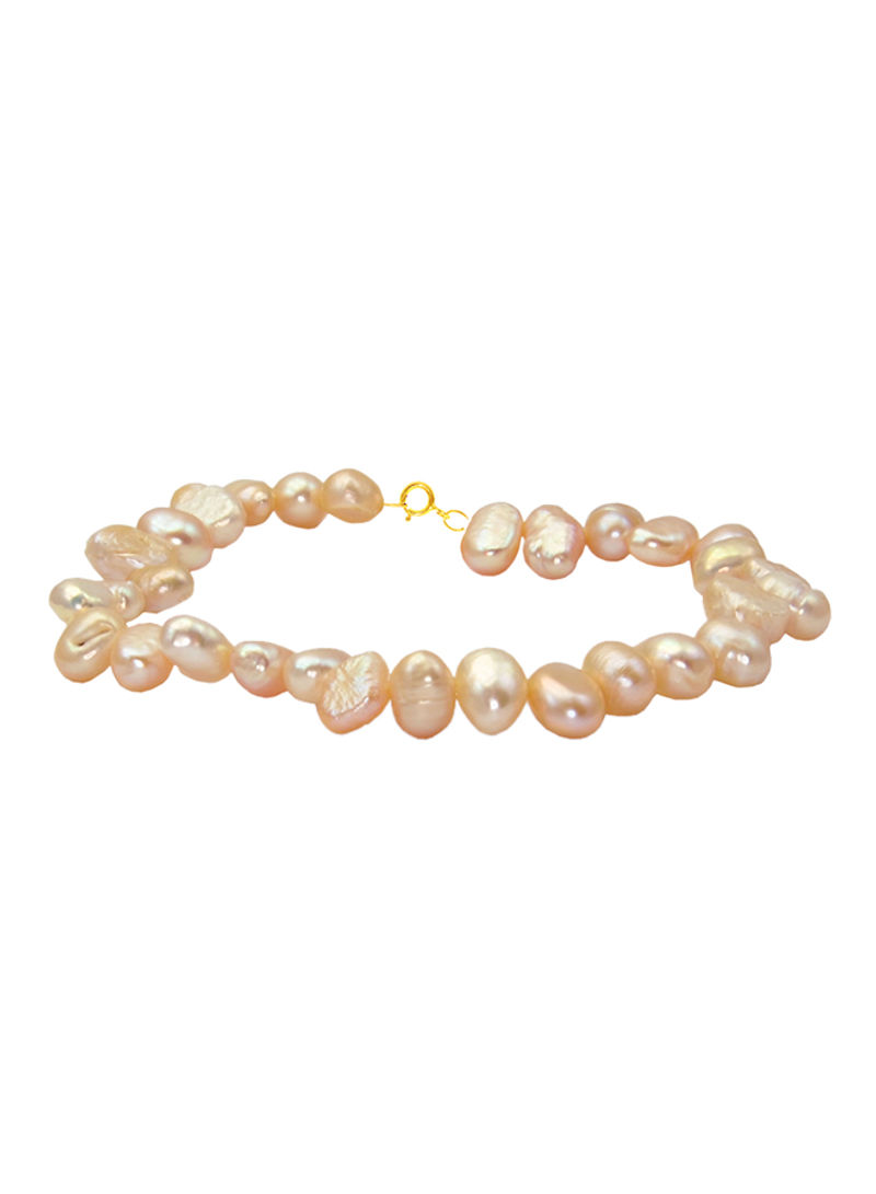 10 Karat Gold With Pearls Luxury Pet Collar Bracelet
