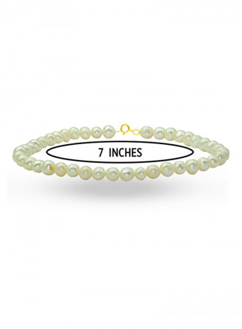 10 Karat Gold With Pearls Luxury Pet Collar Bracelet