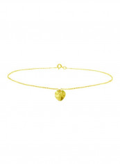 18 Karat Gold Citrine Chain Bracelet
