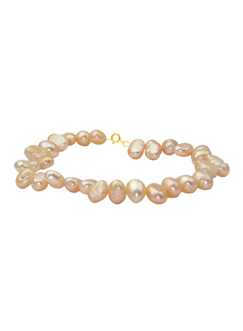 18 Karat Gold With Pearls Luxury Pet Collar Bracelet