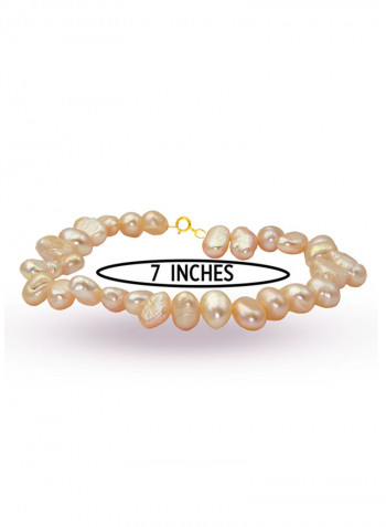 18 Karat Gold With Pearls Luxury Pet Collar Bracelet