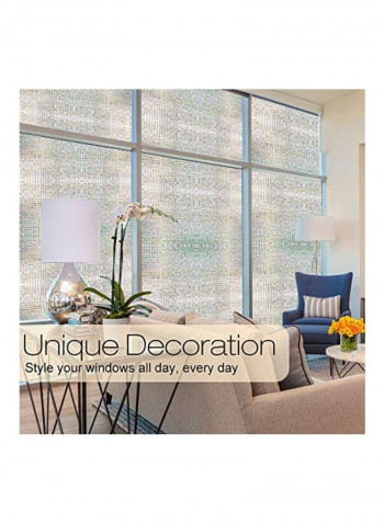 Decorative 3D Window Film Multicolour 35.4x78.7inch