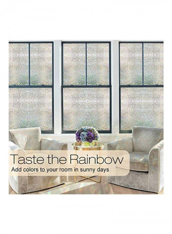 Decorative 3D Window Film Multicolour 35.4x78.7inch