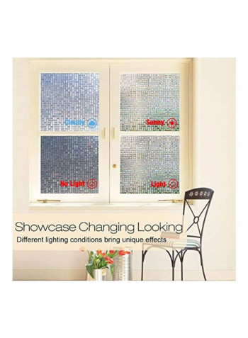Decorative 3D Window Film Multicolour 35.4x78.7inch