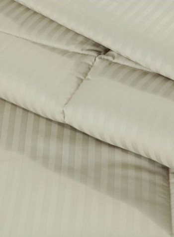 7-Piece Hamilton Biab Comforter Set Cotton Beige King