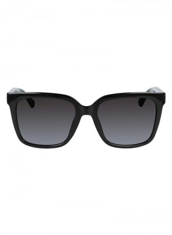 Women's Full-Rim Injected Cp Modified Rectangle Sunglasses - Lens Size: 55 mm