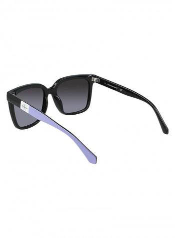 Women's Full-Rim Injected Cp Modified Rectangle Sunglasses - Lens Size: 55 mm
