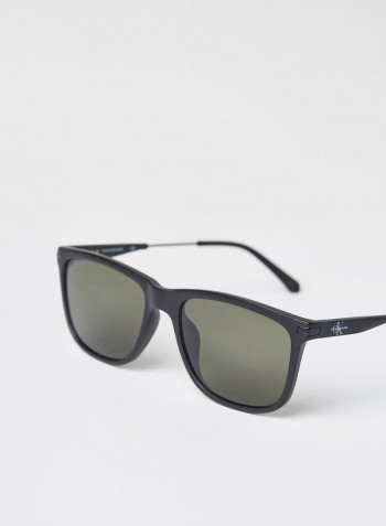 Men's Fullrim Injected CP Modified Rectangle Sunglasses - Lens Size: 56 mm