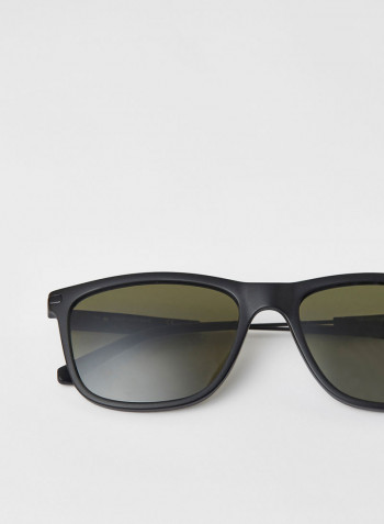 Men's Fullrim Injected CP Modified Rectangle Sunglasses - Lens Size: 56 mm