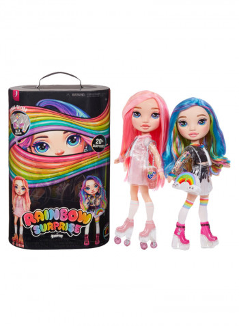 2-Piece Rainbow Surprise Doll Set 14inch