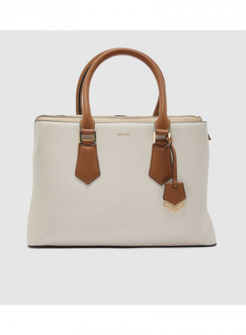 Bozemani Tote Bag White/Brown