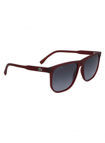 Men's Full-Rim Injected Modified Rectangle Sunglasses - Lens Size: 57 mm