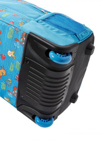 Printed Woddle Kids Trolley Backpack Blue