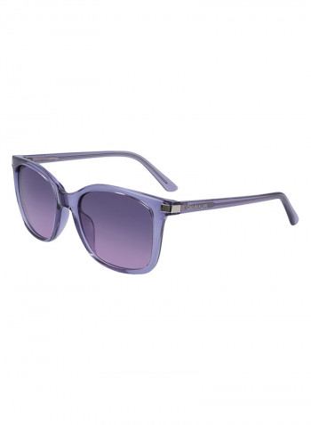 Women's Full Rimmed Square Frame Sunglasses - Lens Size: 54 mm