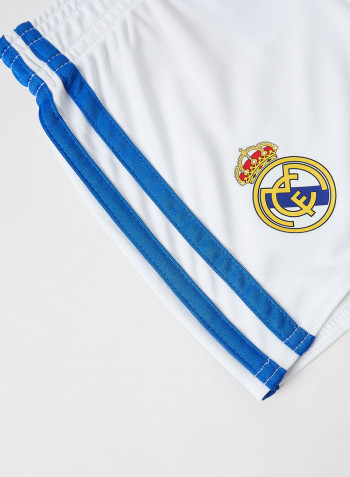 Baby/Kids Real Madrid 21/22 Home Football Kit White/Blue
