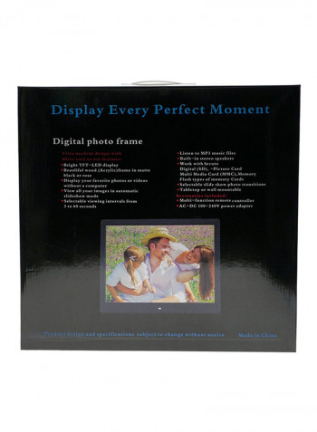 Digital Photo Frame White/Clear 15inch