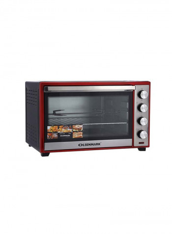 Electric Oven 2000W 68 l 2000 W OMO2212 Black/Silver/Red