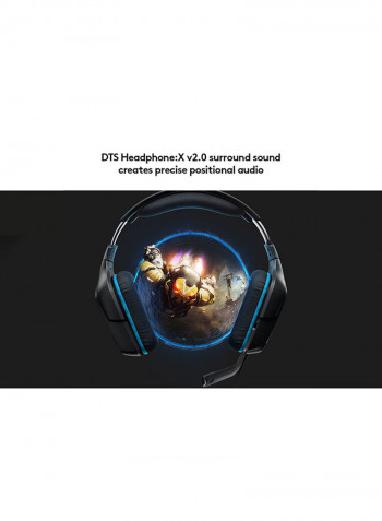 G432 7.1 Surround Sound Wired Gaming Headset Black