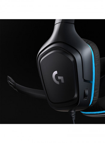 G432 7.1 Surround Sound Wired Gaming Headset Black