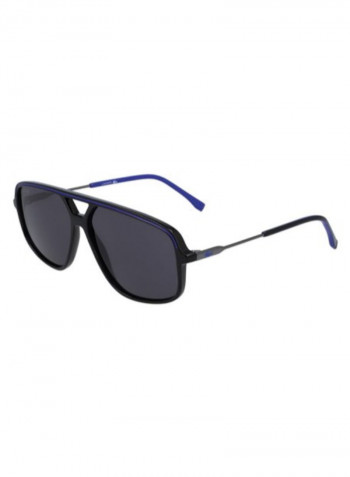 Men's Full-Rim Injected Modified Rectangle Sunglasses - Lens Size: 60 mm