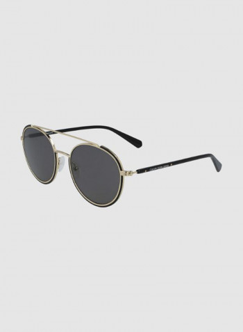 Women's Full Rimmed Round Frame Sunglasses - Lens Size: 53 mm