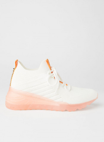 Cello Low Top Sneakers Orange/White