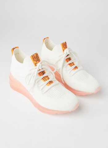 Cello Low Top Sneakers Orange/White