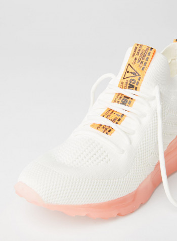 Cello Low Top Sneakers Orange/White