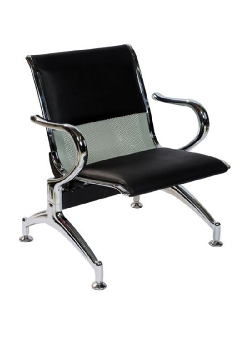 Single Seater Visitor Chair Black 80x65x65centimeter