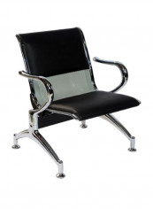 Single Seater Visitor Chair Black 80x65x65centimeter