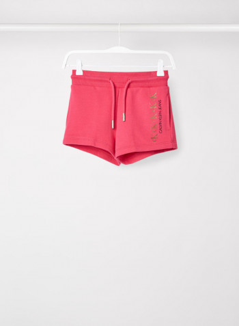 Kids/Teen Repeat Monogram Shorts Hot Magenta